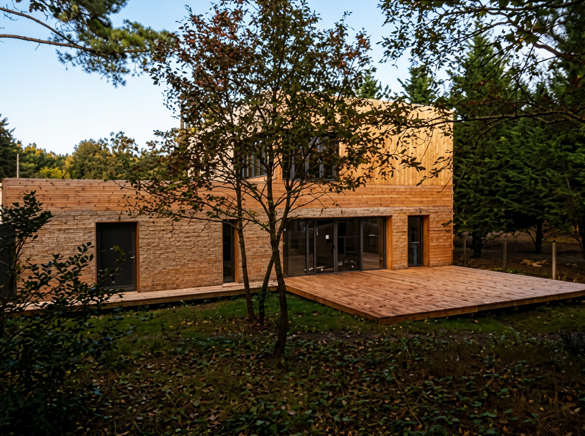 Maison ossature bois dans le Médoc, signée Médoc Rénovation